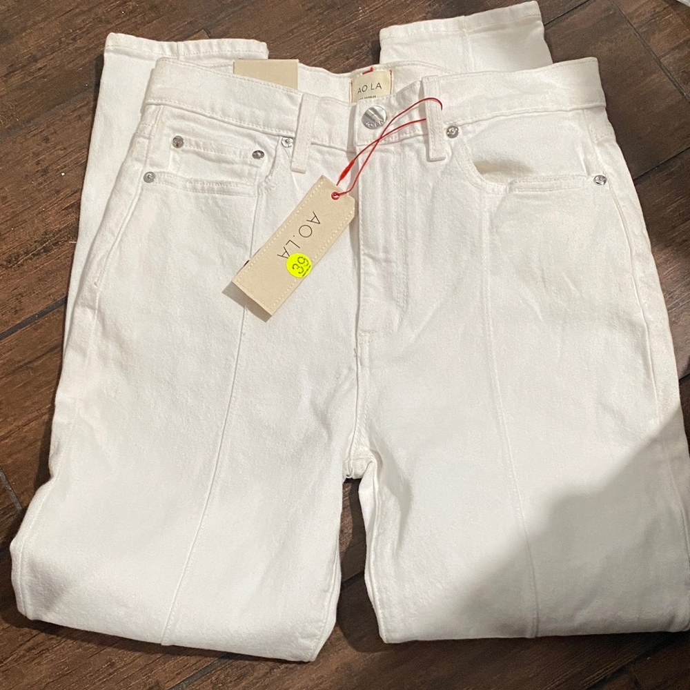 AO.LA White Denim Jeans